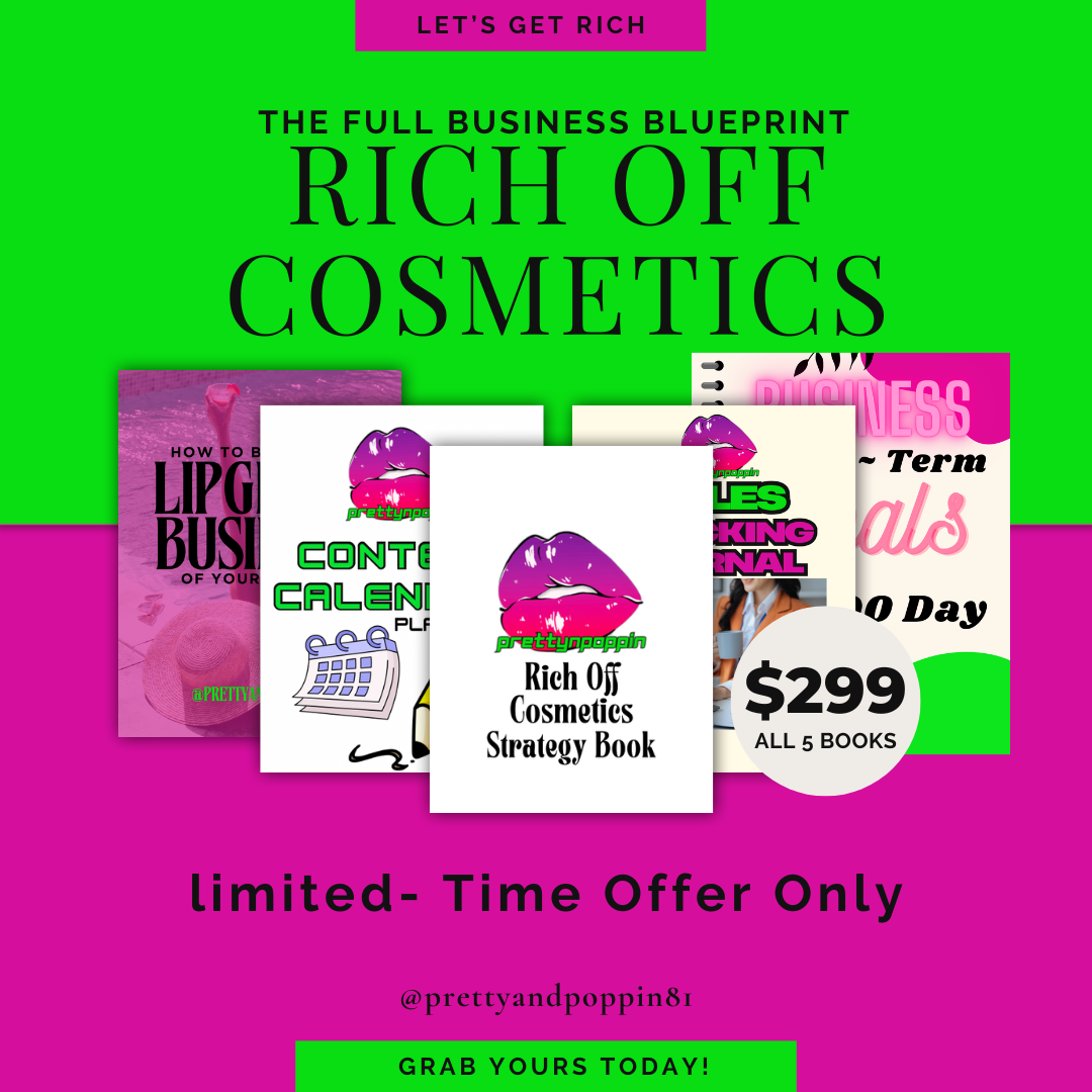 Rich Off Cosmetics Strategy Book & Full Business Blueprint